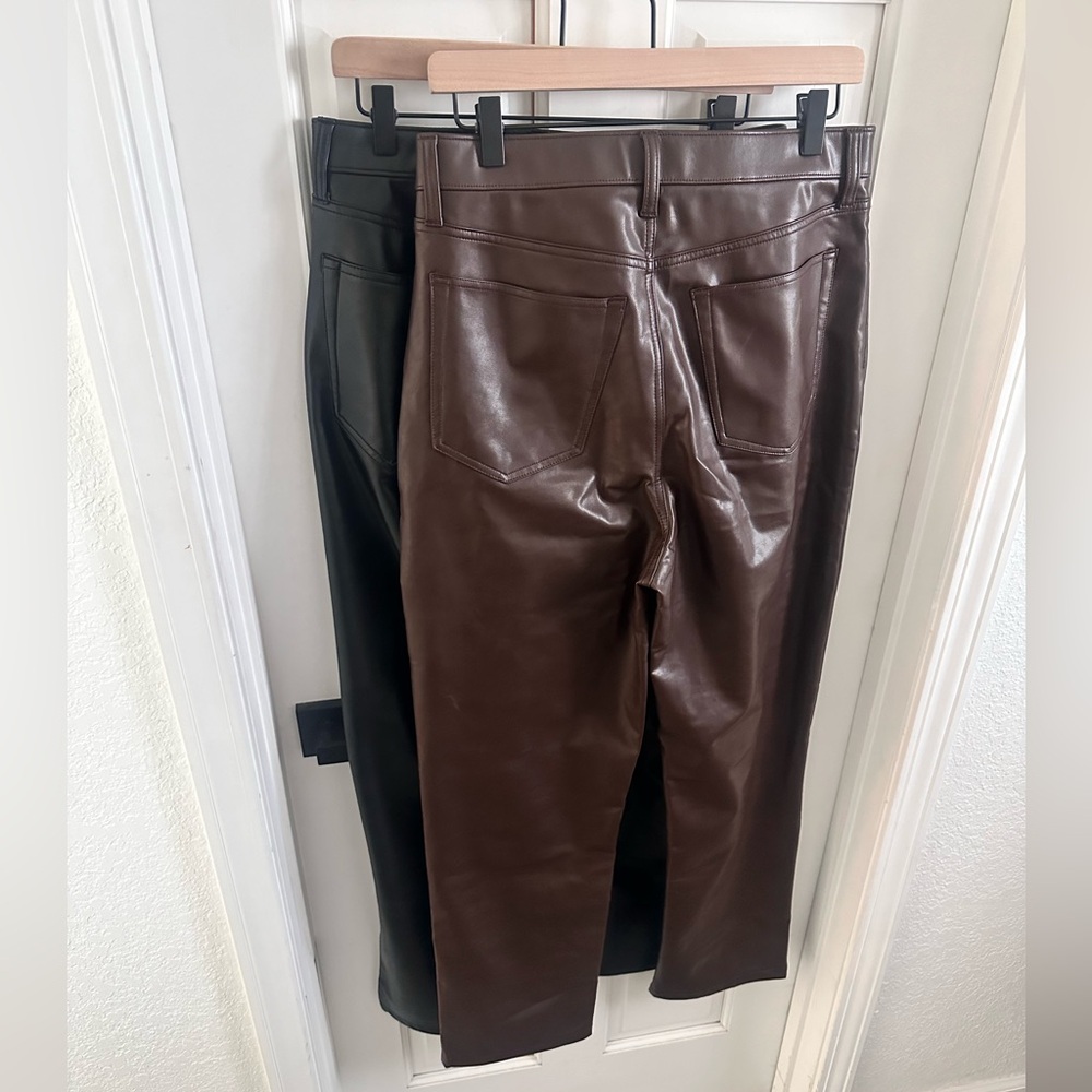 *BUNDLE* AF 90s Straight High Rise Leather Pants
